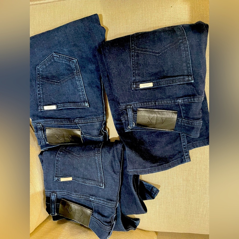 3 armani jeans 1 zara jeans bundle